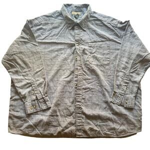 Naturalife Shirt Men Large Grey Flannel Cotton Grandpacore Shacket Outdoor 4X
